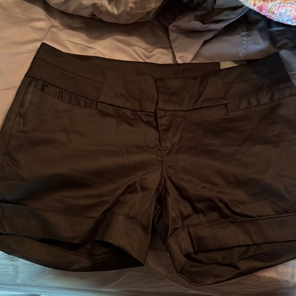 Torrid Black sateen shorts size 12 plus